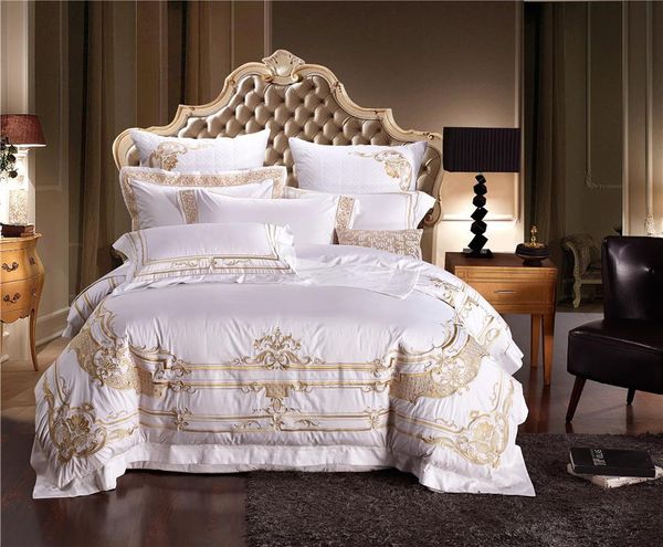 bedding sets european style satin long staple cotton embroidery white set duvit cover sheet pillowcase king 4/6/7 pcs
bedding sets european style satin long staple cotton embroidery white set duvit cover sheet pillowcase king 4/6/7 pcs