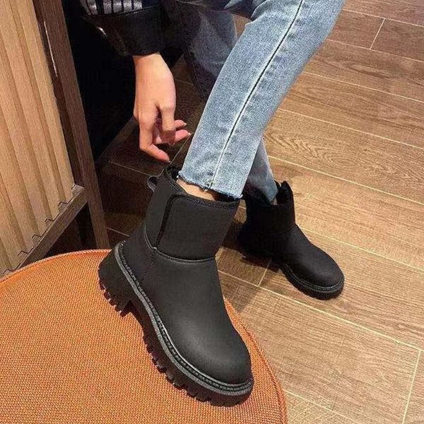 boots woman slip-on platform ankle zapat pu leather waterproof snow for women 2021 keep warm plush winter shoes, Black
boots woman slip-on platform ankle zapat pu leather waterproof snow for women 2021 keep warm plush winter shoes, Black