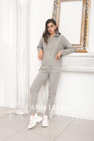 two piece dress high end cashmere wool knitting suit set women's fashion zipper cardigan and knitted trousers two-piece women, White
two piece dress high end cashmere wool knitting suit set women's fashion zipper cardigan and knitted trousers two-piece women, White