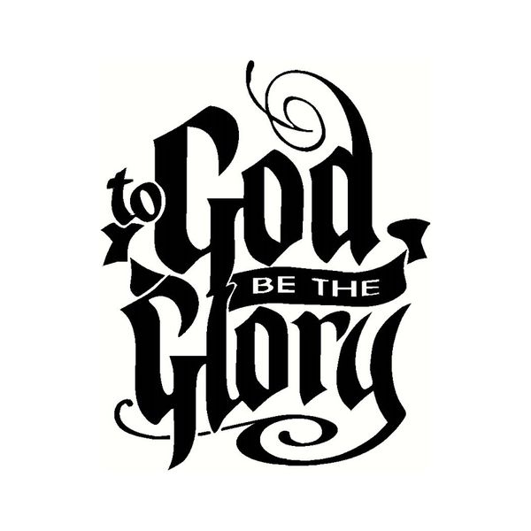 12.4cm*15.4cm to god be the glory fashion decoration car sticker decal black silver vinyl c15-1697
12.4cm*15.4cm to god be the glory fashion decoration car sticker decal black silver vinyl c15-1697