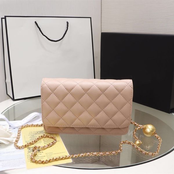 luxurys designers handbags tote bags fashion small golden adjustable ball chain womens calfskin purses mini crossbody shoulder bag h114
luxurys designers handbags tote bags fashion small golden adjustable ball chain womens calfskin purses mini crossbody shoulder bag h114