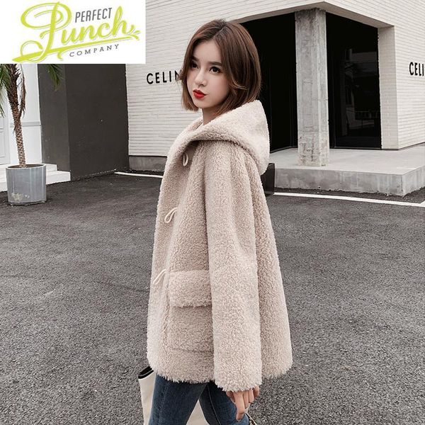 women's fur & faux sheep shearing real winter coat women korean 100% wool jacket for womens clothing abrigo mujer a1966 yy965, Black
women's fur & faux sheep shearing real winter coat women korean 100% wool jacket for womens clothing abrigo mujer a1966 yy965, Black