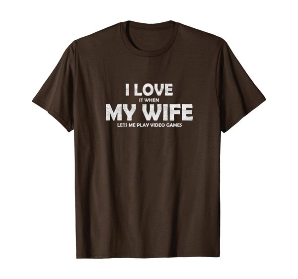 i love it when my wife lets me play video games husband gift t-shirt, White;black
i love it when my wife lets me play video games husband gift t-shirt, White;black