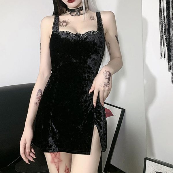 ethnic clothing ladies summer dress gothic style black sleeveless dark drawstring waist solid color mini dresses jurk, Red
ethnic clothing ladies summer dress gothic style black sleeveless dark drawstring waist solid color mini dresses jurk, Red