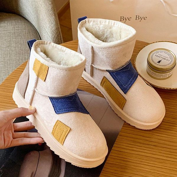 boots snow woman 2021 winter thicken velvet women's cotton shoes flat slip-on non-slip ankle patchwork, Black
boots snow woman 2021 winter thicken velvet women's cotton shoes flat slip-on non-slip ankle patchwork, Black