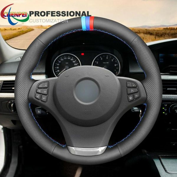 steering wheel covers diy hand-sewn non-slip black leather cover for x3 e83 2007-2010 x5 e53 2000-2006 car interior accessories
steering wheel covers diy hand-sewn non-slip black leather cover for x3 e83 2007-2010 x5 e53 2000-2006 car interior accessories
