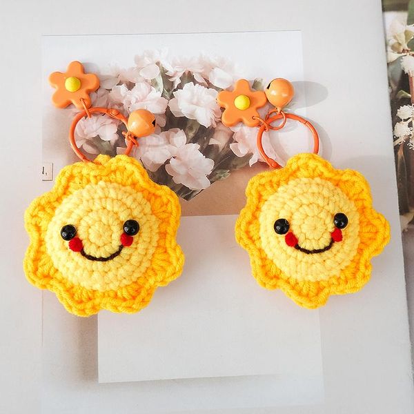bag parts & accessories fashion hand-knitted handmade sunflower pendant key ring chain handbag car gift for lovers girlfriends, Black 
bag parts & accessories fashion hand-knitted handmade sunflower pendant key ring chain handbag car gift for lovers girlfriends, Black
