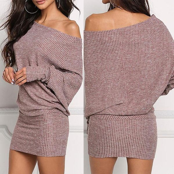 casual dresses batwing sleeve dress bat elegant mini slash neck one shoulder party night tight slim 2021 women, Black;gray
casual dresses batwing sleeve dress bat elegant mini slash neck one shoulder party night tight slim 2021 women, Black;gray