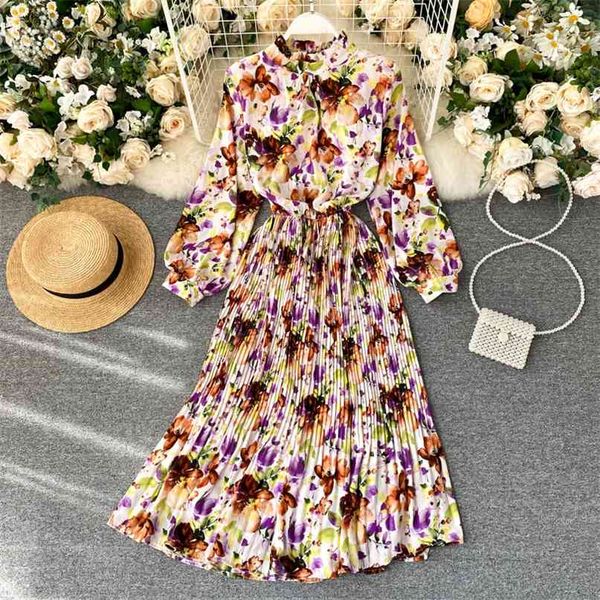 floral print dress autumn fashion women's sweet wooden ear stand collar high waist pleated long sleeve vestidos n982 210527, Black;gray
floral print dress autumn fashion women's sweet wooden ear stand collar high waist pleated long sleeve vestidos n982 210527, Black;gray