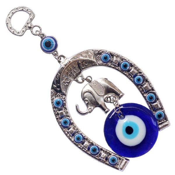 keychains turkish blue eye horseshoe elephant pendant amulet lucky protection car ornament, Silver
keychains turkish blue eye horseshoe elephant pendant amulet lucky protection car ornament, Silver