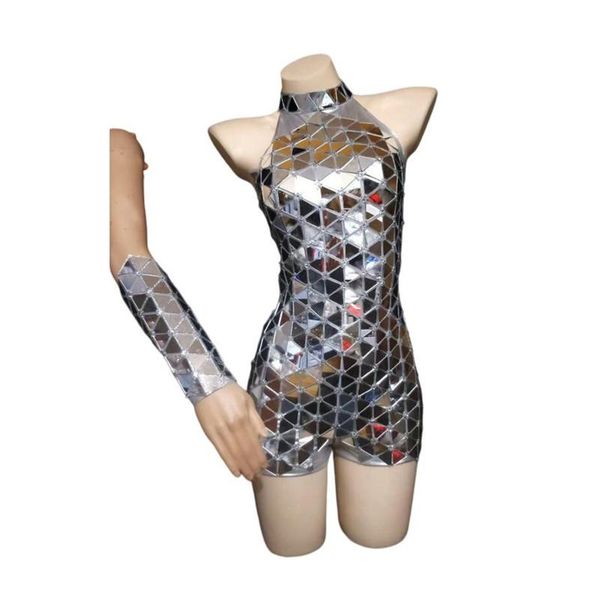 women's jumpsuits & rompers sparkly silver mirror rhinestone bodysuit gloves celebrate evening outfit prom women dancer show stage wear, Black;white
women's jumpsuits & rompers sparkly silver mirror rhinestone bodysuit gloves celebrate evening outfit prom women dancer show stage wear, Black;white