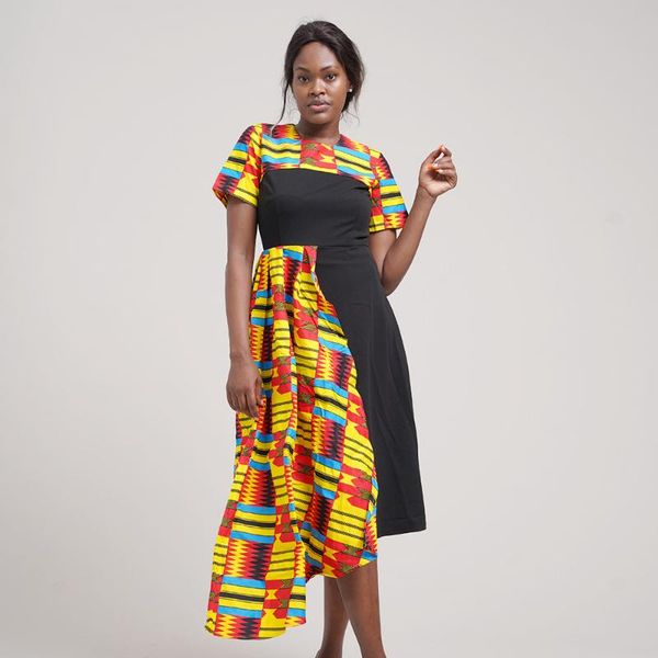 ethnic clothing spring and autumn african dress irregular women's stitching round neck slim party, Red
ethnic clothing spring and autumn african dress irregular women's stitching round neck slim party, Red