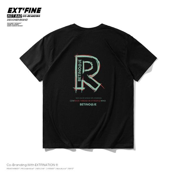 men's t-shirts extfine big r letter print hip hop tshirt men casual harajuku high street style male t-shirt short sleeve summer couple, White;black
men's t-shirts extfine big r letter print hip hop tshirt men casual harajuku high street style male t-shirt short sleeve summer couple, White;black