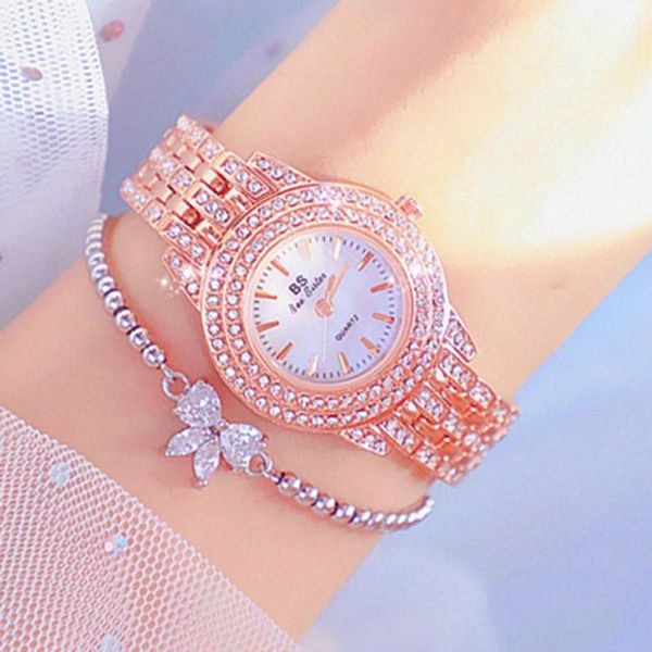 wristwatches bs bee sister dress luxury rose gold quartz watch women 2021 crystal diamond stainless bracelet waterproof montre wrist, Slivery;brown
wristwatches bs bee sister dress luxury rose gold quartz watch women 2021 crystal diamond stainless bracelet waterproof montre wrist, Slivery;brown