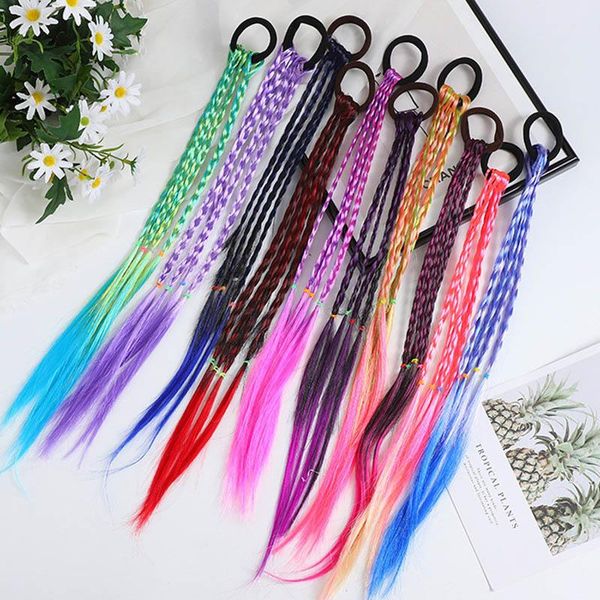 hair accessories cute gradient color wig fashion ponytail ornament kids hairpins rubber bands 1pcs diy braided, Slivery;white
hair accessories cute gradient color wig fashion ponytail ornament kids hairpins rubber bands 1pcs diy braided, Slivery;white