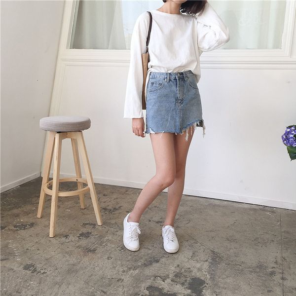 New 2021 Women Casual Waist Irregular Hem Denim Skirts Female High Street Pencil Summer Mini Jeans Skirt I7FF, Black
New 2021 Women Casual Waist Irregular Hem Denim Skirts Female High Street Pencil Summer Mini Jeans Skirt I7FF, Black