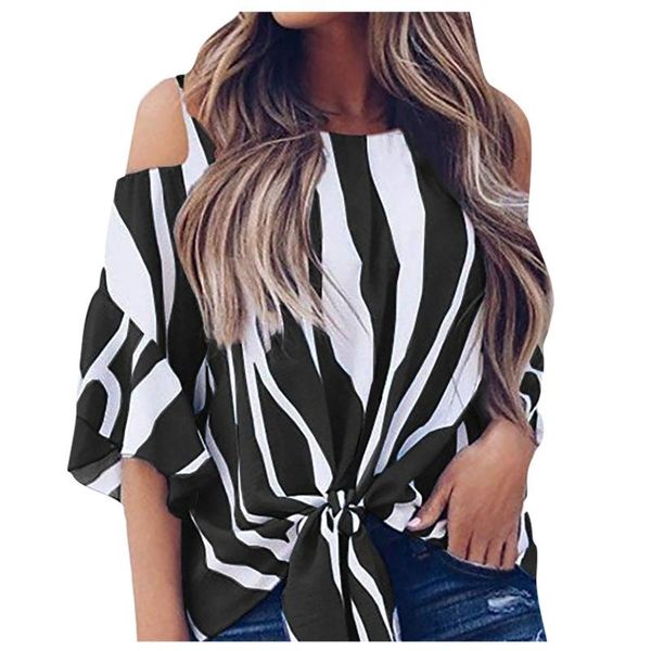 women's blouses & shirts casual blouse women plus size three sleeve stripe slash neck womens and summer loose shirt femme, White
women's blouses & shirts casual blouse women plus size three sleeve stripe slash neck womens and summer loose shirt femme, White
