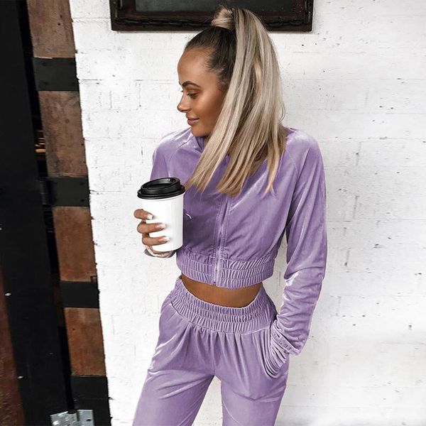 women's two piece pants women tracksuit fleece suit sets casual zipper cropped hoodie 2 set sportswear clothing brand, White
women's two piece pants women tracksuit fleece suit sets casual zipper cropped hoodie 2 set sportswear clothing brand, White