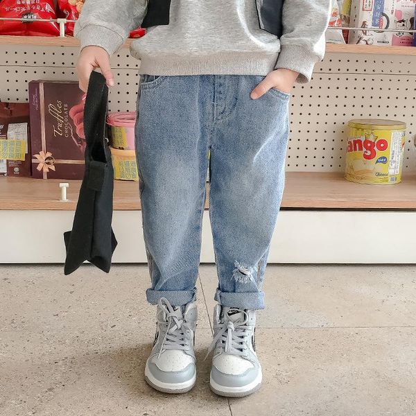2-8t toddler kid baby boy clothes spring loose denim pants fashion streetwear child trousers holes jeans for boys teenage outfit, Blue
2-8t toddler kid baby boy clothes spring loose denim pants fashion streetwear child trousers holes jeans for boys teenage outfit, Blue