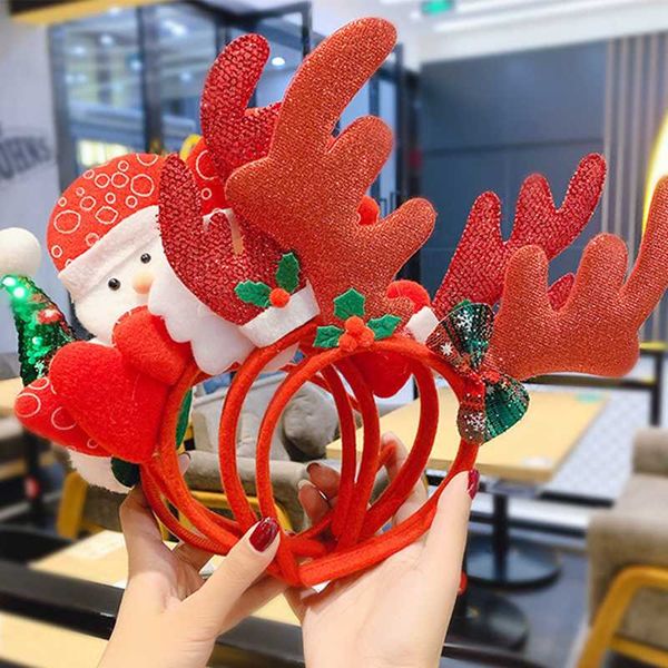 christmas headbands santa tree elk antlers headband kids hair accessories reindeer ornaments christmas decorations party, Slivery;white 
christmas headbands santa tree elk antlers headband kids hair accessories reindeer ornaments christmas decorations party, Slivery;white