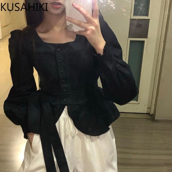 women's blouses & shirts kusahiki square collar long sleeve blusas shirt women elegant puff 2021 spring bow tie slim waist 6f738, White
women's blouses & shirts kusahiki square collar long sleeve blusas shirt women elegant puff 2021 spring bow tie slim waist 6f738, White