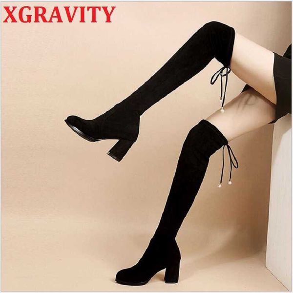 xgravity fashion over the knee boots elegant fashion high heel shoes autumn ladies high heel boots stretch fabric boots s023 210429, Black
xgravity fashion over the knee boots elegant fashion high heel shoes autumn ladies high heel boots stretch fabric boots s023 210429, Black