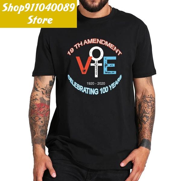 men's t-shirts 19th amendment vote 1920-2021 celebrating 100 years t shirt pure cotton soft comfortable basic tee, White;black
men's t-shirts 19th amendment vote 1920-2021 celebrating 100 years t shirt pure cotton soft comfortable basic tee, White;black