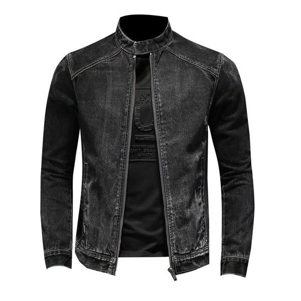 men's jackets denim motorcycle men black casual coat stand collar long sleeve jacket coats drop, Black;brown
men's jackets denim motorcycle men black casual coat stand collar long sleeve jacket coats drop, Black;brown