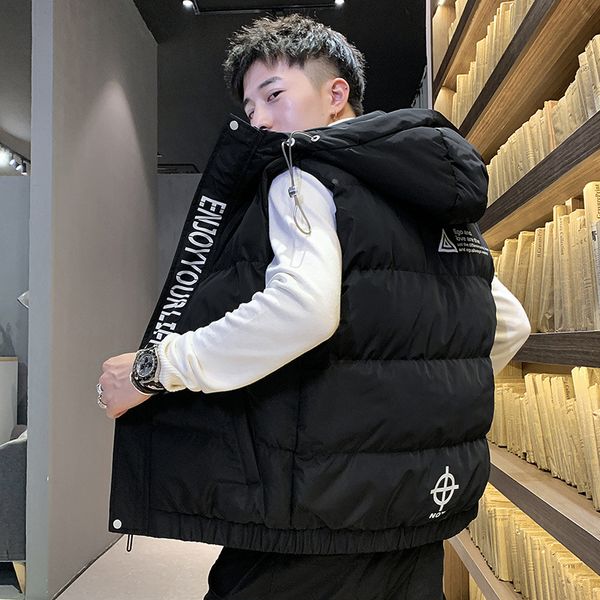 down cotton men's fashionable autumn and winter jacket with warm vest, Black;white
down cotton men's fashionable autumn and winter jacket with warm vest, Black;white