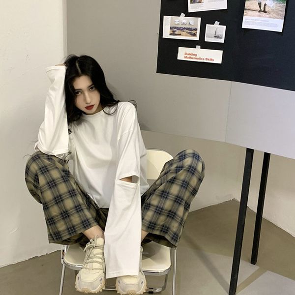 black white colour hollow out long sleeve loose t-shirts summer 2021 cool new girl-neck boyfriend shirt lady 5u6i
black white colour hollow out long sleeve loose t-shirts summer 2021 cool new girl-neck boyfriend shirt lady 5u6i