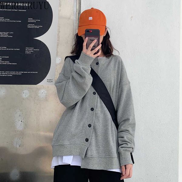 werueruyu cardigan sweatershirt womens single breastedjacket coat fashion sweatershirt 210608, White
werueruyu cardigan sweatershirt womens single breastedjacket coat fashion sweatershirt 210608, White