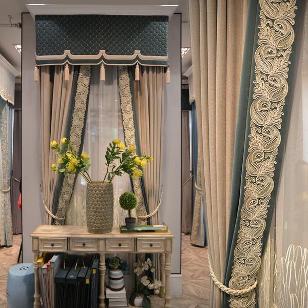 curtain & drapes simple light luxury atmosphere stitching living room study villa high window balcony french custom
curtain & drapes simple light luxury atmosphere stitching living room study villa high window balcony french custom