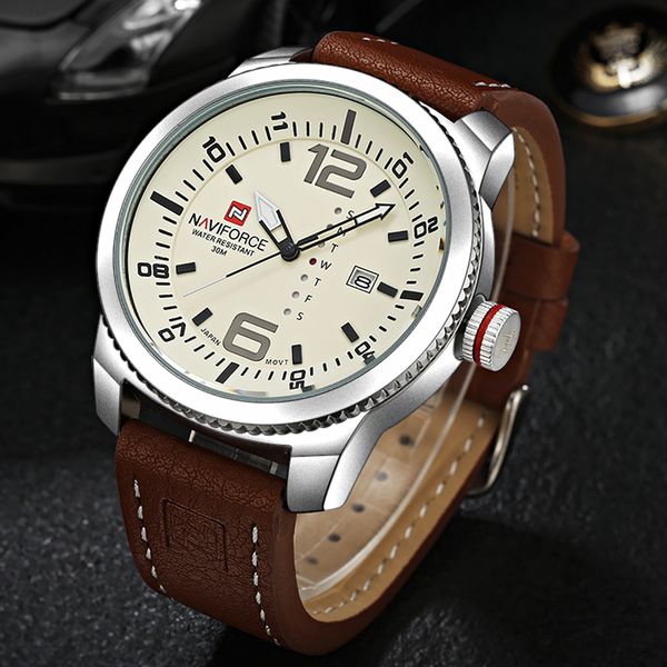 2021 luxury brand naviforce date quartz watch men casual military sports watches leather wristwatch male relogio masculino clockg, Slivery;brown
2021 luxury brand naviforce date quartz watch men casual military sports watches leather wristwatch male relogio masculino clockg, Slivery;brown