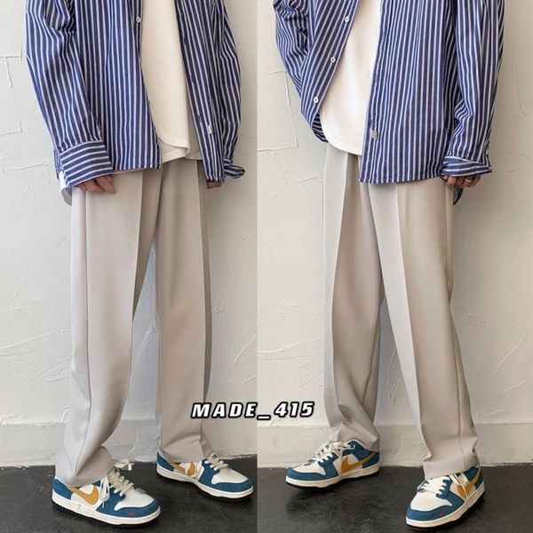 spring and autumn formal suit pants men's korean fashion business casual suit pants men harajuku streetwear retro straight, White;black
spring and autumn formal suit pants men's korean fashion business casual suit pants men harajuku streetwear retro straight, White;black