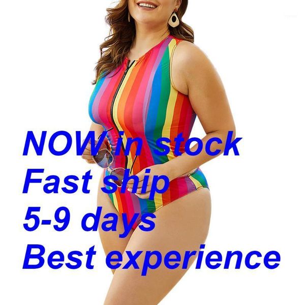 large size conservative zipper split triangle swimsuit with colorful stripes is thin women's swimwear, White;black
large size conservative zipper split triangle swimsuit with colorful stripes is thin women's swimwear, White;black