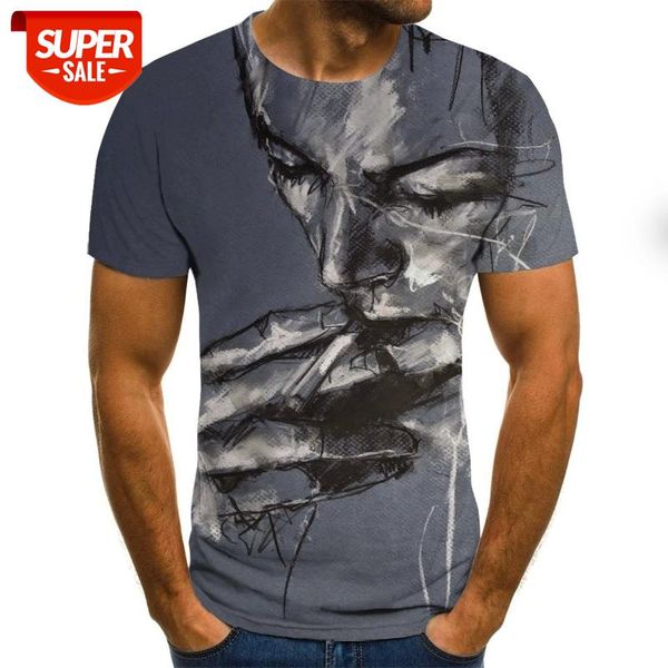 new men's and women's short-sleeved 3d high-definition smoking characters explosion models xl #yb61, White;black
new men's and women's short-sleeved 3d high-definition smoking characters explosion models xl #yb61, White;black