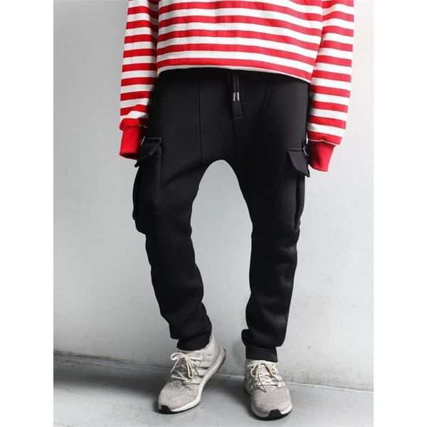 men's pants men spring and autumn urban youth fashion trend leisure slim with straps big pocket cargo, Black
men's pants men spring and autumn urban youth fashion trend leisure slim with straps big pocket cargo, Black