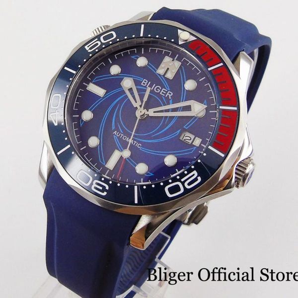 wristwatches blue mechanical men watch sapphire glass miyota movement date indicator rubber band, Slivery;brown
wristwatches blue mechanical men watch sapphire glass miyota movement date indicator rubber band, Slivery;brown