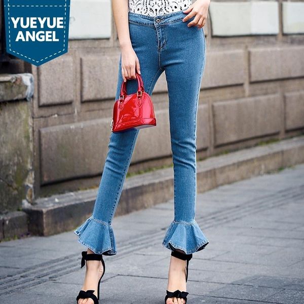 women's jeans autumn winter fashion women's drooling breech-boot breeches lower bell cut jeans denim pants pretty enlargement thin, Blue
women's jeans autumn winter fashion women's drooling breech-boot breeches lower bell cut jeans denim pants pretty enlargement thin, Blue