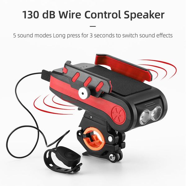 bike light rainproof usb rechargeable led 4000mah 4-in-1 mtb front lamp headlights portable power bank with bike horn
bike light rainproof usb rechargeable led 4000mah 4-in-1 mtb front lamp headlights portable power bank with bike horn