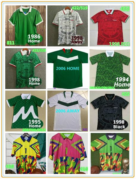 2006 retro mexico classic soccer jersey j.campos #1 1986 1994 1995 1998 blanco hernandez h.sanchez return football shirt luis garcia ancient, Black;yellow
2006 retro mexico classic soccer jersey j.campos #1 1986 1994 1995 1998 blanco hernandez h.sanchez return football shirt luis garcia ancient, Black;yellow