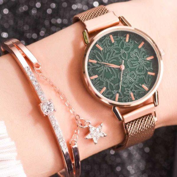 wristwatches fashion creative flower quartz magnet buckle ladies watch gift clocks women luxury casual wristwatch, Slivery;brown
wristwatches fashion creative flower quartz magnet buckle ladies watch gift clocks women luxury casual wristwatch, Slivery;brown