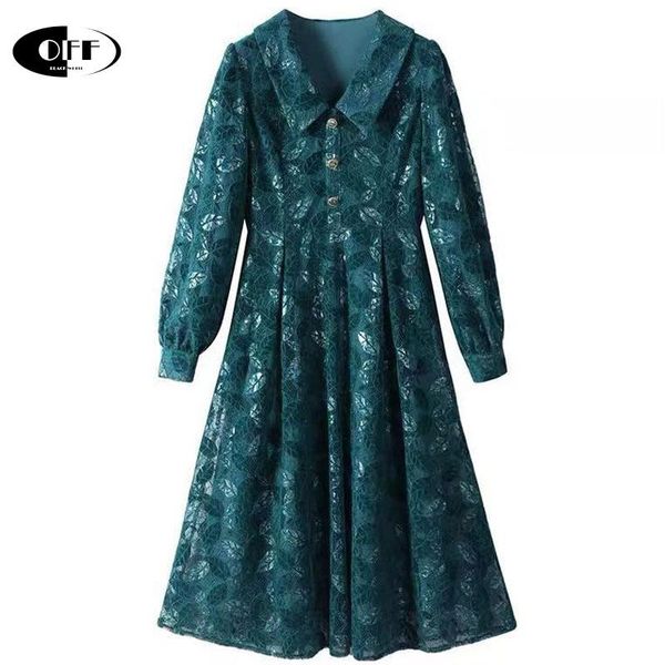 casual dresses french elegant blue lace midi woman dress vintage long sleeve evening party retro for women female vestidos mujer robes, Black;gray
casual dresses french elegant blue lace midi woman dress vintage long sleeve evening party retro for women female vestidos mujer robes, Black;gray