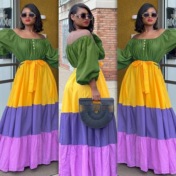 casual dresses women off shoulder backless summer dress spring colorful striped printed pleated long slash neck buttoned belt, Black;gray
casual dresses women off shoulder backless summer dress spring colorful striped printed pleated long slash neck buttoned belt, Black;gray