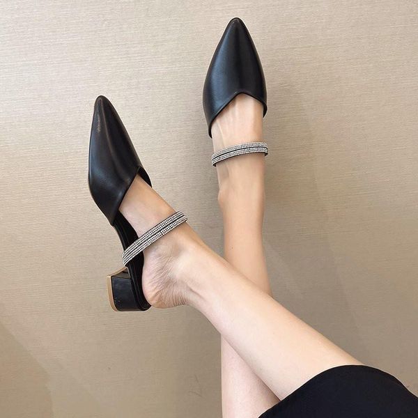pointed toe flat shoes female lady loafers ladies' slippers slipers women med glitter slides fashion square heel girl 2021 jelly, Black
pointed toe flat shoes female lady loafers ladies' slippers slipers women med glitter slides fashion square heel girl 2021 jelly, Black