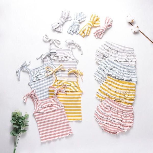 clothing sets focusnorm born baby girls boys clothes striped print ruffles sleeveless belt vest shorts headband 0-24m, White
clothing sets focusnorm born baby girls boys clothes striped print ruffles sleeveless belt vest shorts headband 0-24m, White