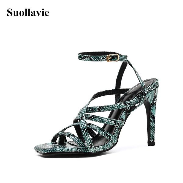 dress shoes suollavie snake print women sandals square toe leisure ladies design brand strap pu high heels, Black
dress shoes suollavie snake print women sandals square toe leisure ladies design brand strap pu high heels, Black