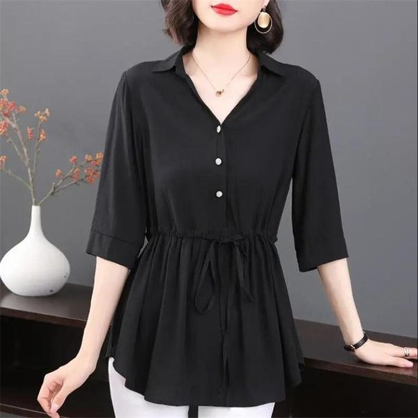 women's blouses & shirts loose belly-covered tunic short-sleeved tee summer large size shirt female blusas casual pullover, White
women's blouses & shirts loose belly-covered tunic short-sleeved tee summer large size shirt female blusas casual pullover, White