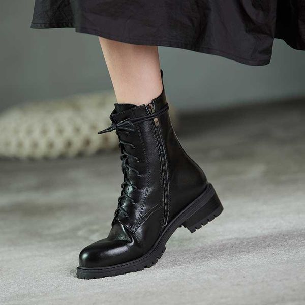 boots mordoan genuine cow leather 2021 autumn women's round toe flat heel platform shoes, Black
boots mordoan genuine cow leather 2021 autumn women's round toe flat heel platform shoes, Black