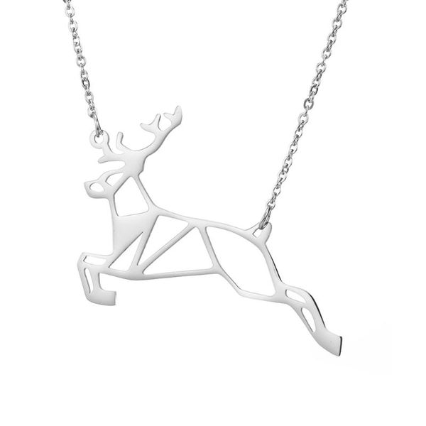 pendant necklaces ztt006 selling 2021 latest design stainless steel necklace deer animal exquisite female christmas gift, Silver
pendant necklaces ztt006 selling 2021 latest design stainless steel necklace deer animal exquisite female christmas gift, Silver